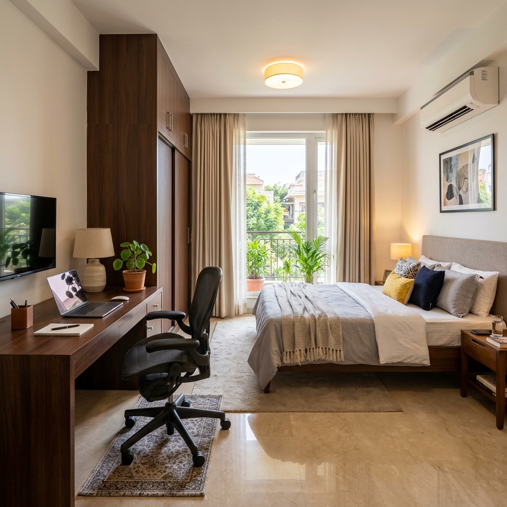 Single premium room at Happie Hub